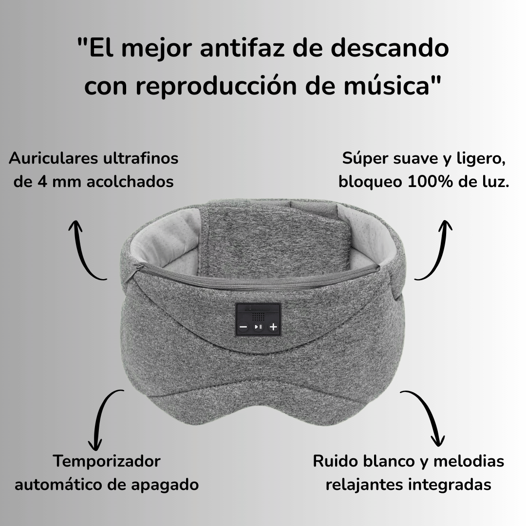 Sleesy Band- Auriculares invisibles integrados en un antifaz ultra cómodo