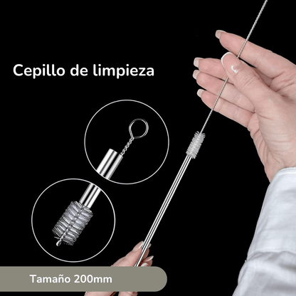 Pajitas Elegance de acero inoxidable